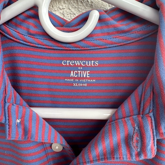 Crewcuts Men's Polo with Purple and Pink Stripes - Picture 2 of 2